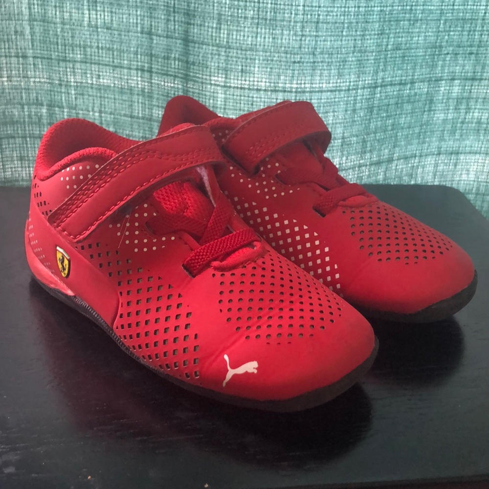 Red Puma Ferrari Shoes